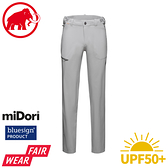 【MAMMUT 長毛象 男 MA Runbold Pants 抗磨防曬機能長褲《花崗岩灰》】1022-01670/快乾長褲