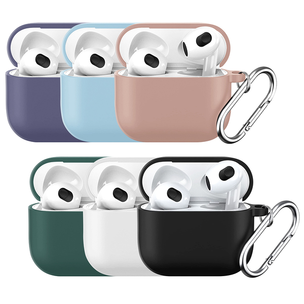 NISDA for AirPods 3 矽膠輕薄防摔耳機保護套-6色可選 (附防丟掛勾)