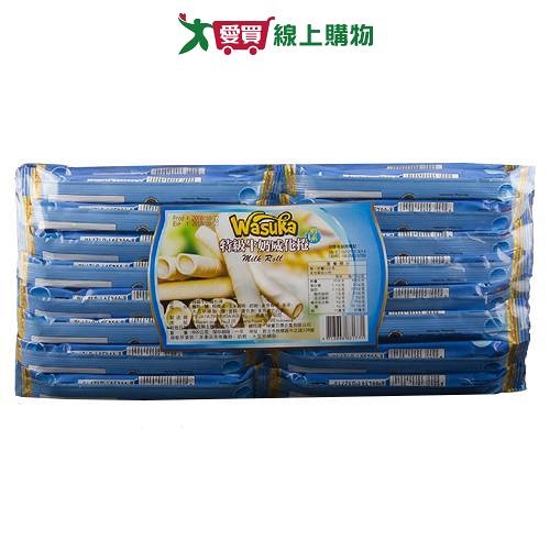 wasuka特級牛奶威化捲600g【愛買】