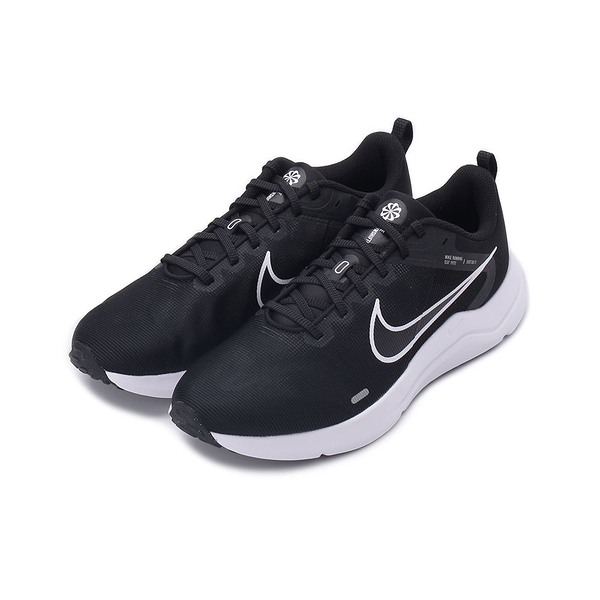 NIKE DOWNSHIFTER 12 輕量跑鞋 黑白 DD9293-001 男