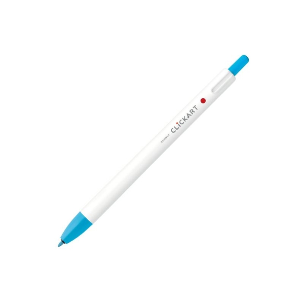 斑馬ZEBRA 按鍵式彩色筆(WYSS22) 標準色系-淺藍