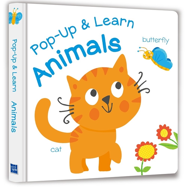 《 幼福出版 》Pop-Up & Learn Animals（驚喜跳跳立體書：動物大派對） / JOYBUS玩具百貨