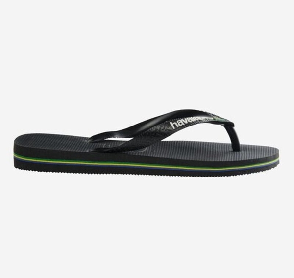 havaianas 哈瓦士 巴西人字拖 男款 Brasil logo 黑色夾心 涼鞋 拖鞋 夾腳拖 海灘鞋【南風百貨】 product thumbnail 4