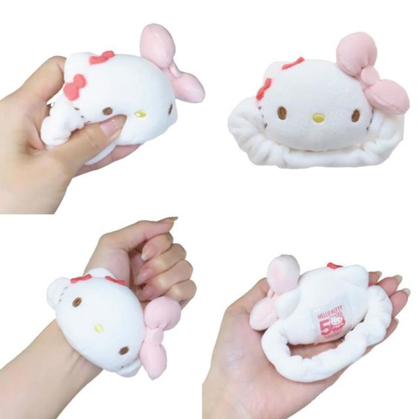 小禮堂 Hello Kitty 絨毛大臉髮圈 (50週年系列) product thumbnail 3