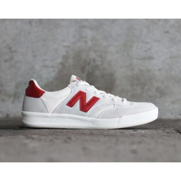 x［TellCathy］ New Balance 米白色紅色 麂皮 中性 復古休閒鞋休閒運動鞋 CRT300WR