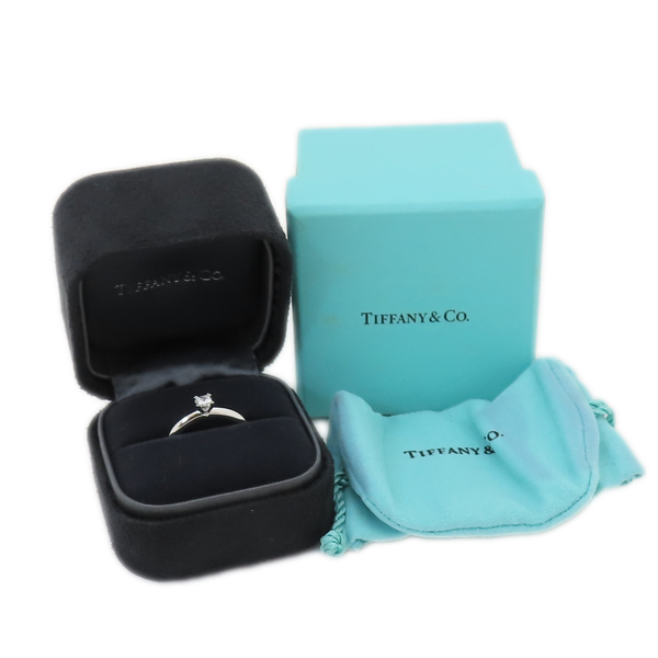 【二手名牌BRAND OFF】Tiffany & Co 蒂芬妮 Princess Cut系列 鑽石 PT950鉑金 Engagement 戒指 product thumbnail 9