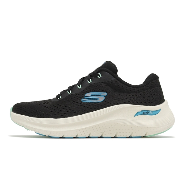 Skechers Arch Fit 2 Big League 休閒鞋 女 黑藍 輕量 厚底 150051BKMT 運動