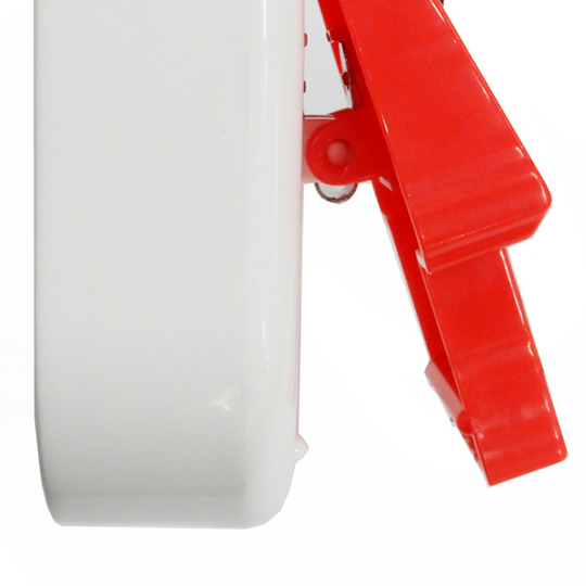 小禮堂 史努比 造型塑膠夾式收納盒 磁吸收納盒 冰箱收納盒 鑰匙盒 小物盒 (紅白 狗屋) 4973307-477935 product thumbnail 3