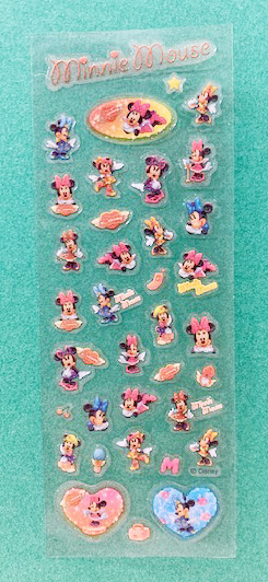 【震撼精品百貨】Micky Mouse_米奇/米妮 ~造型貼紙-亮粉*89441