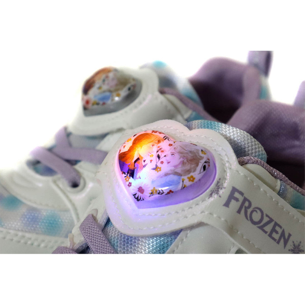 冰雪奇緣 Frozen Elsa Anna 運動鞋 電燈鞋 白色 中童 童鞋 FNKX37459 no133 product thumbnail 4