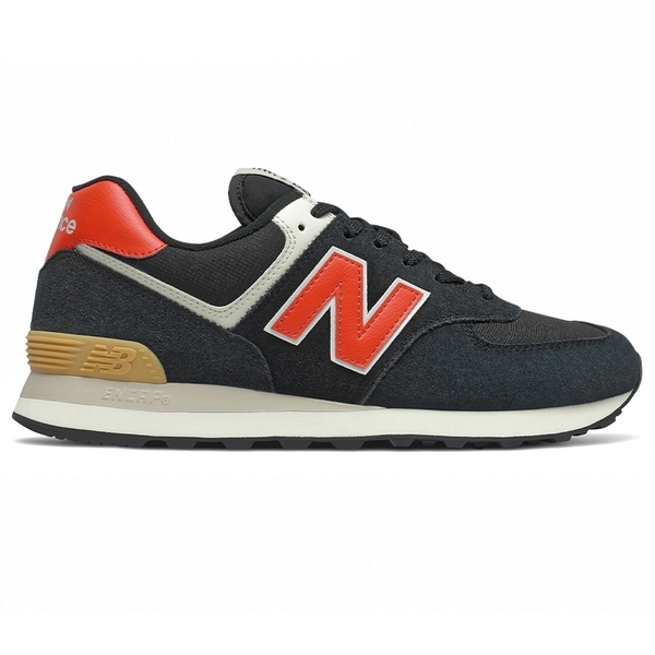 New Balance 574 D 男鞋 女鞋 休閒 復古 麂皮 緩震 黑 紅【運動世界】ML574ML2