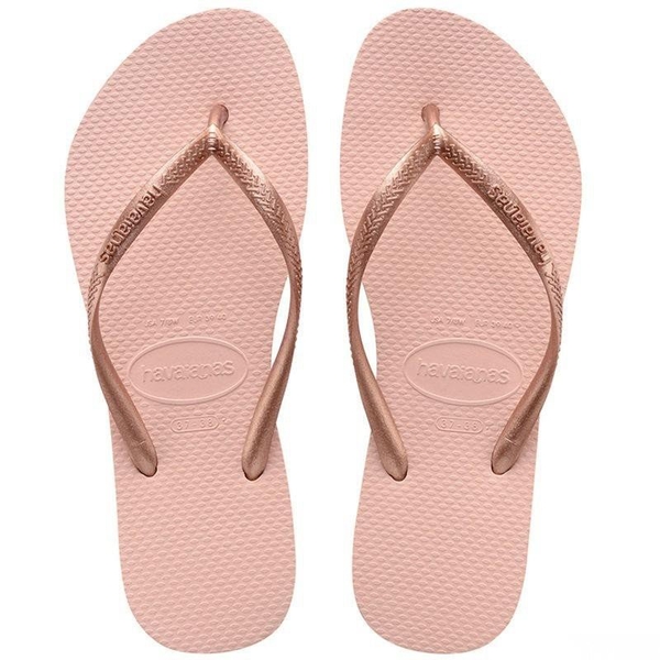 havaianas 哈瓦士 巴西人字拖 女款 Slim 粉 涼鞋 拖鞋 夾腳拖 海灘鞋【南風百貨】