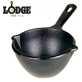 丹大戶外用品【LODGE 】Melting Pot 14oz 5.5吋奶油鑄鐵熔鍋/迷你荷蘭鍋/小圓鍋/釋放鐵離子/深鍋 LMP3
