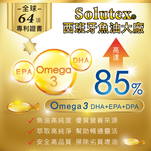 安美85%頂級高濃度魚油 60粒/盒 買就送香氛精油滾珠*1 product thumbnail 4