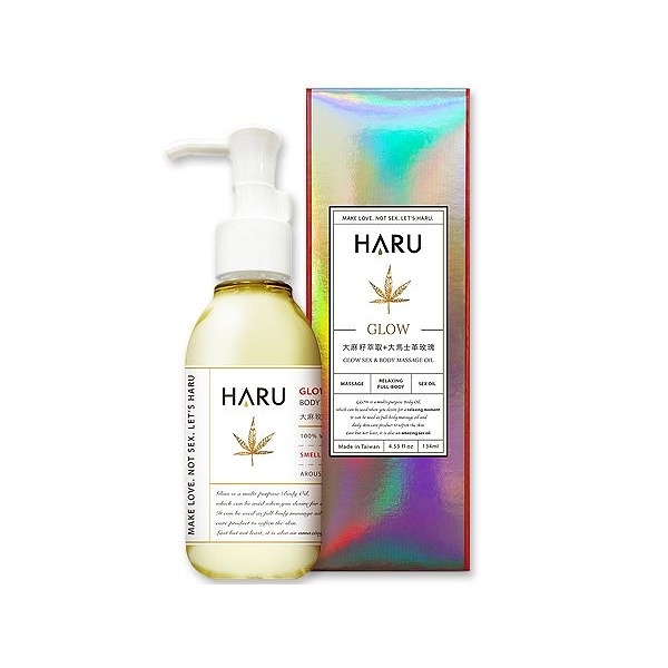 HARU GLOW大麻玫瑰喚醒按摩精油(134ml)【小三美日】