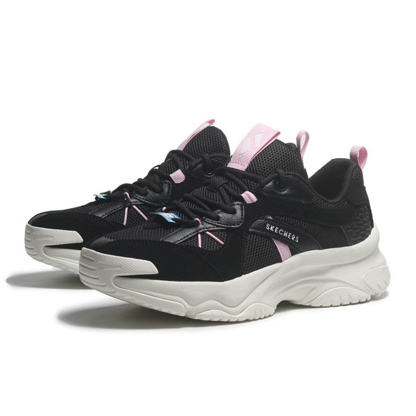 SKECHERS 休閒鞋 MOONHIKER 黑粉 復古 老爹鞋 女 177591BKPK