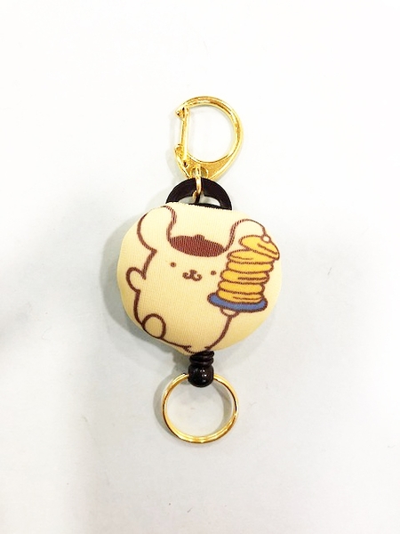 【震撼精品百貨】Pom Pom Purin 布丁狗~布丁狗伸縮鑰匙圈-鬆餅#07610