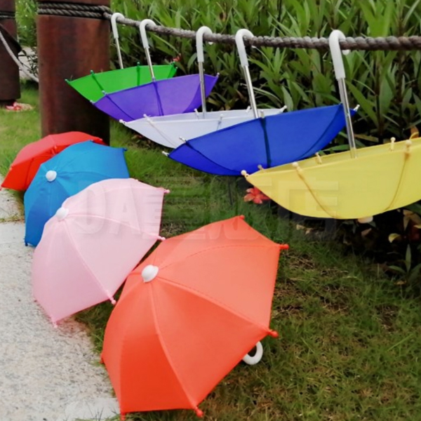 機車迷你雨傘 手機遮陽傘 防反光 小雨傘 遮楊傘 外送手機傘 玩具傘 熊貓 現貨顏色隨機 product thumbnail 7