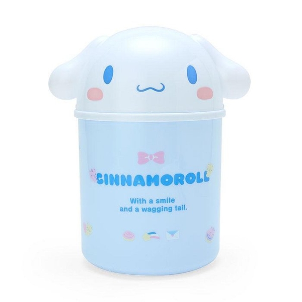 【震撼精品百貨】大耳狗_Cinnamoroll~日本Sanrio三麗鷗 大耳狗掀蓋式造型垃圾桶-大臉款*79880