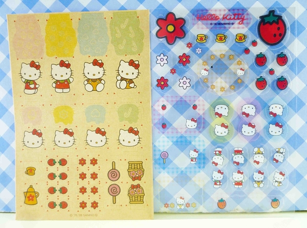 【震撼精品百貨】Hello Kitty 凱蒂貓~KITTY貼紙-復古打勾