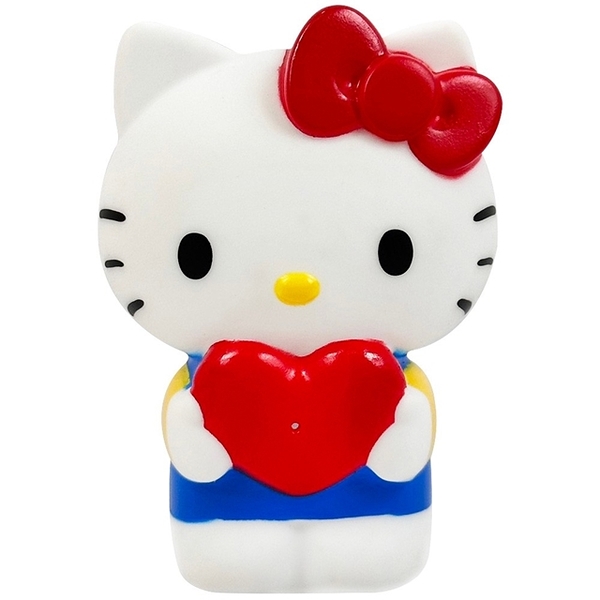 小禮堂 Hello Kitty 矽膠玩偶噴水玩具 (抱愛心款) 4971413-018837