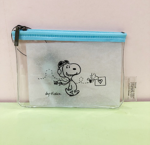 【震撼精品百貨】史奴比Peanuts Snoopy ~SNOOPY拉鍊零錢包-透明藍#50946