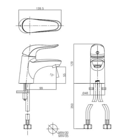 【麗室衛浴】日本INAX FA1655 單槍面盆龍頭 product thumbnail 2