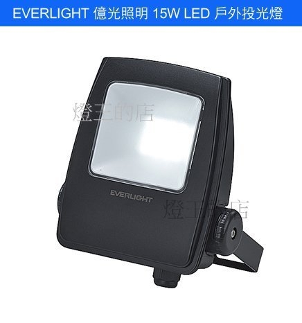 【燈王的店】億光 星宇 戶外防水 LED 15W 投射燈 全電壓 (白光/黃光) ☆ FAP-15W