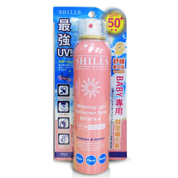 SHILLS 舒兒絲 超清爽舒緩美白防曬冰鎮噴霧(180ml) 三歲以上寶寶適用【小三美日】D628101 product thumbnail 2