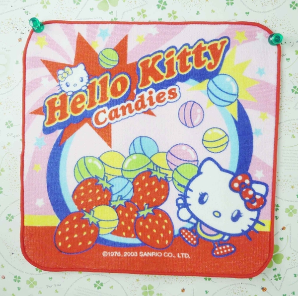 【震撼精品百貨】Hello Kitty 凱蒂貓~方巾/毛巾-草莓糖果