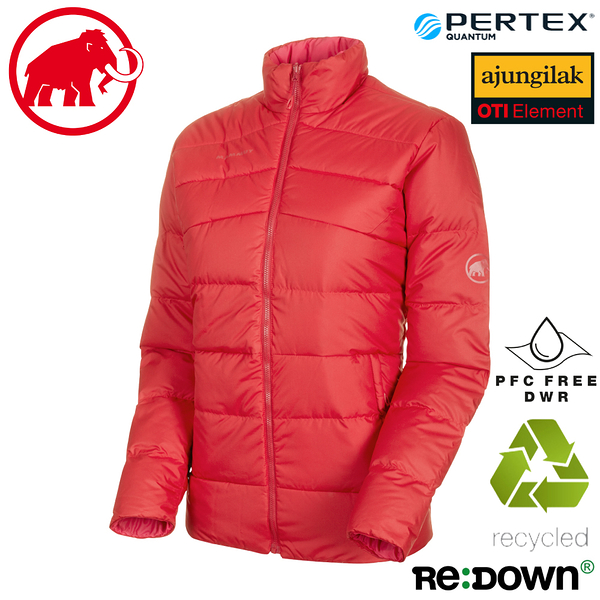 MAMMUT 女Whitehorn IN AF 羽絨外套《速克達火龍果》 1013-01070 雙面