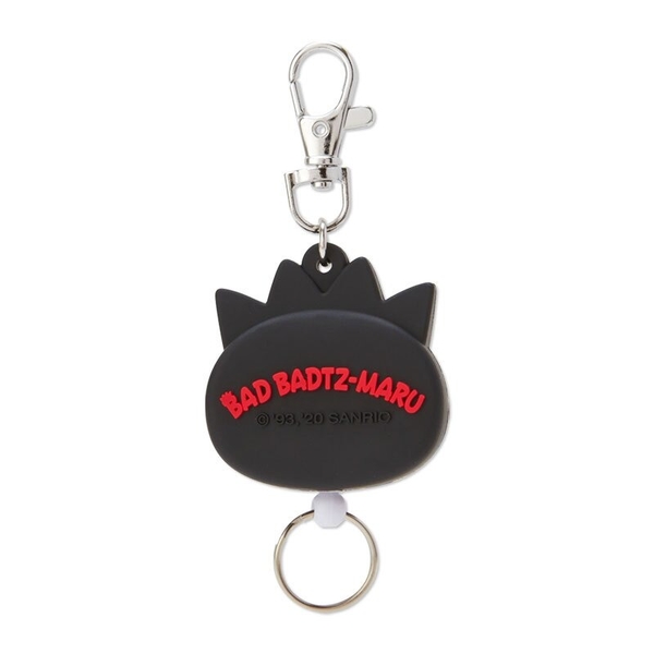 【震撼精品百貨】Bad Badtz-maru_酷企鵝~日本三麗鷗sanrio 酷企鵝矽膠伸縮鑰匙圈 (黑大臉款)*18974 product thumbnail 4