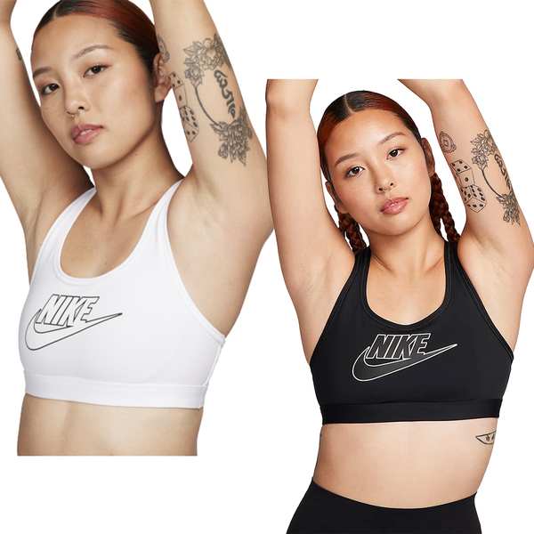 【下殺】Nike 運動內衣 女裝 中度支撐 白/黑【運動世界】FB4081-100/FB4081-010 product thumbnail 2