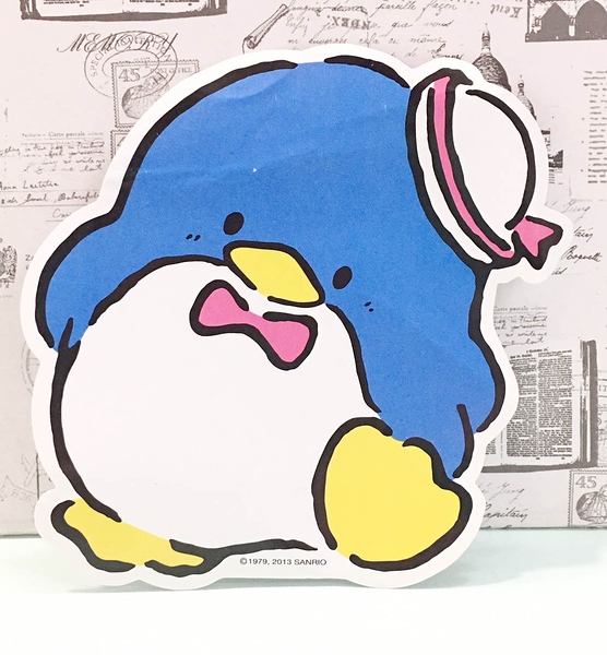 【震撼精品百貨】Tuxedo Sam Sanrio 山姆藍企鵝~貼紙-走路*46066