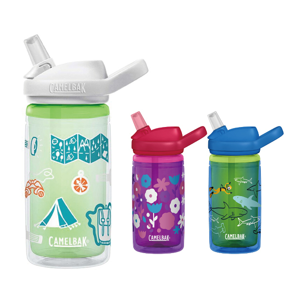 美國 CAMELBAK eddy+兒童吸管雙層隔溫運動水瓶 400ml (3款可選)