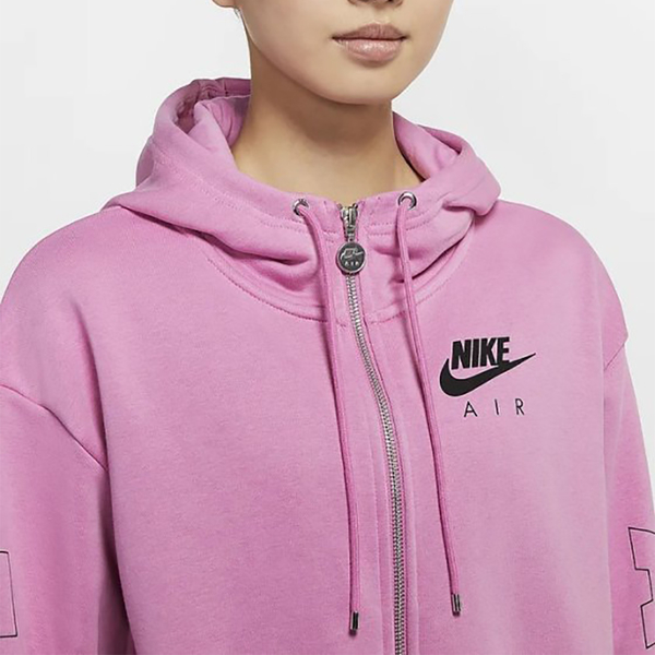 NIKE AIR HOODIE 女裝 外套 連帽 休閒 刷毛 棉質 粉【運動世界】 CJ3043-693 product thumbnail 6