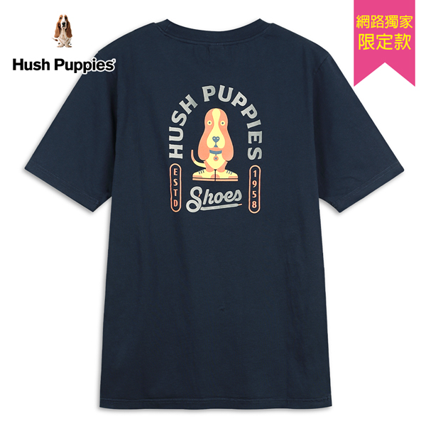 Hush Puppies T恤 男裝經典印花復刻狗短袖T恤 product thumbnail 4