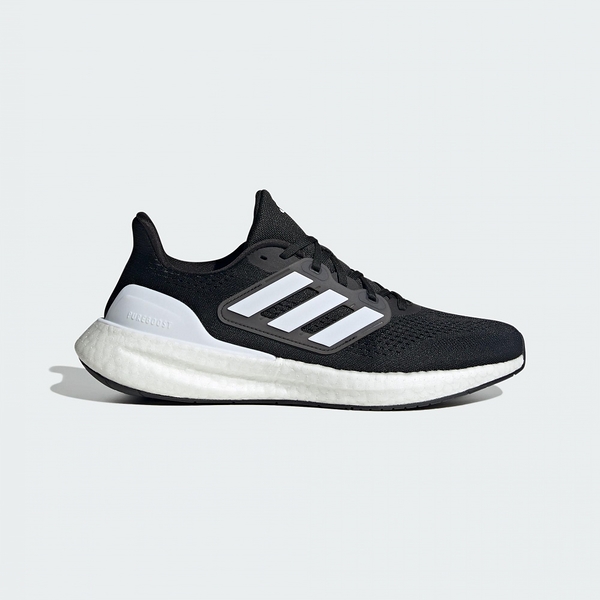 adidas PUREBOOST 23 WIDE 慢跑鞋 男 運動鞋 緩震 黑白 IF4839