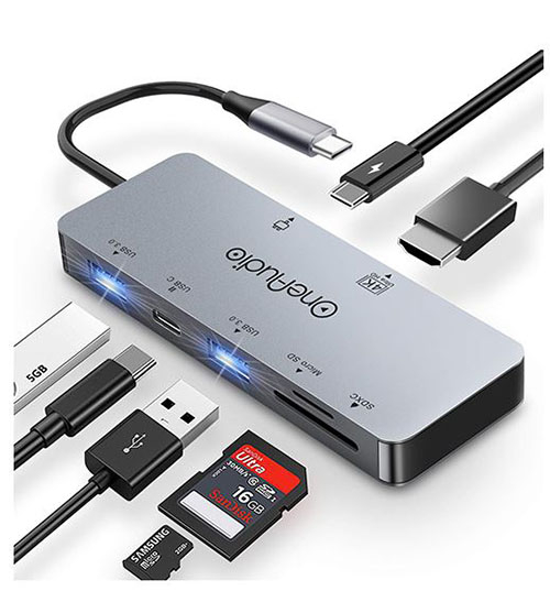OneAudio 【日本代購】7 in 1 USB Type C 集線器4K HDMI