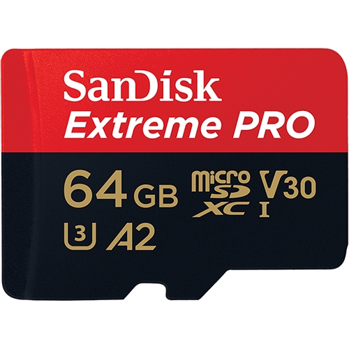 SanDisk ExtremePRO microSDXC UHS-I(V30)(A2) 64GB 記憶卡 170MB含轉卡 公司貨