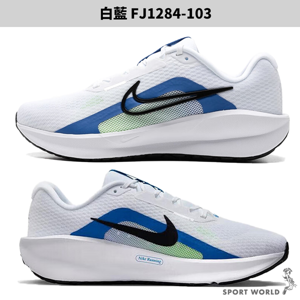 Nike 男鞋 慢跑鞋 休閒鞋 寬楦 Downshifter 13 白藍【運動世界】FJ1284-103 product thumbnail 3