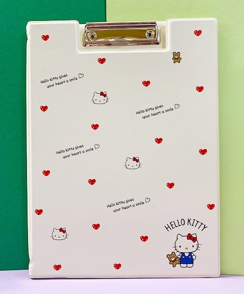 【震撼精品百貨】Hello Kitty 凱蒂貓~三麗鷗 KITTY 日本A4文件夾/板-抱熊#36264