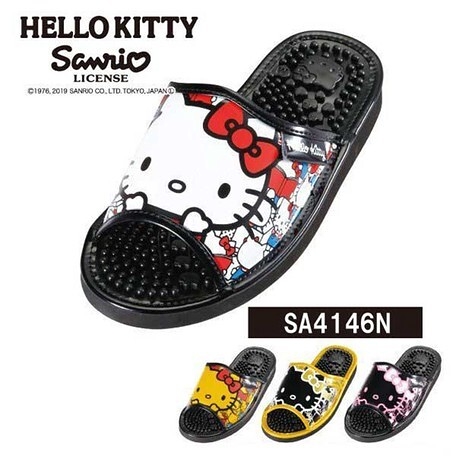 【震撼精品百貨】凱蒂貓_Hello Kitty~日本三麗鷗凱蒂貓按摩鞋(讀書)-金臉/白臉/黑金/黑粉【共四色】