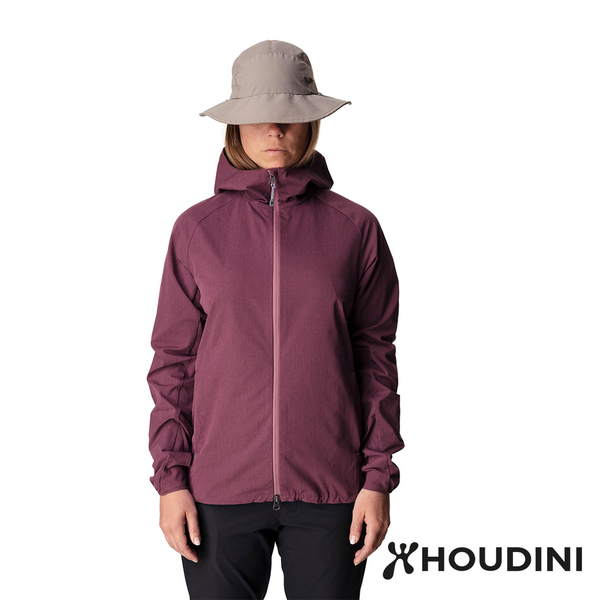 【瑞典 Houdini】Daybreak Jacket 休閒防風連帽外套 女款 暈眩紫 #149864