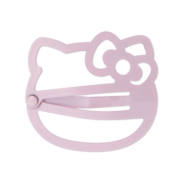 小禮堂 Hello Kitty 造型鐵髮夾4入組 (鏤空大臉) 4550337-869970 product thumbnail 4