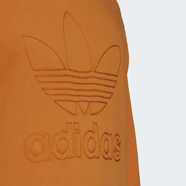 Adidas Originals Logo 男裝 長袖 帽T 寬鬆 可調式帽緣 三葉草 棉 橘【運動世界】H13503 product thumbnail 6