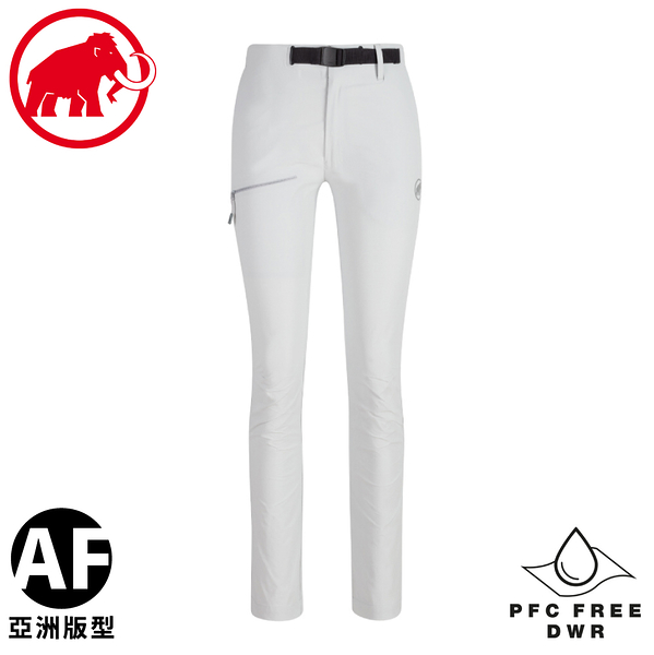 【MAMMUT 瑞士 女 Aegility Slim Pants AF多功能快乾健行褲《公路灰》】1022-00281/休閒長褲