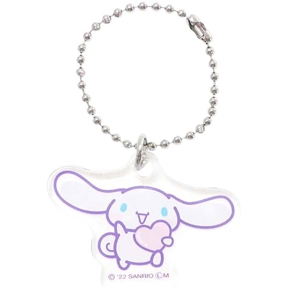 【震撼精品百貨】大耳狗_Cinnamoroll~日本三麗鷗SANRIO 大耳狗壓克力造型吊飾(愛心款)*08800