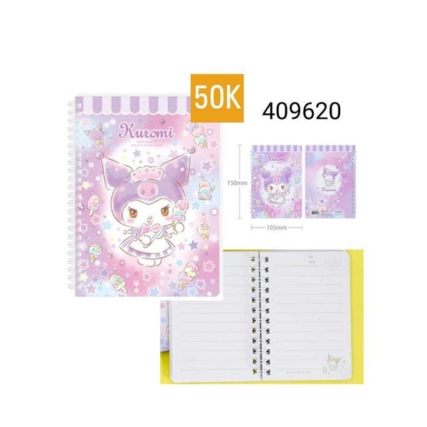 小禮堂 Sanrio 三麗鷗 50K線圈筆記本 (角色款) Kitty 酷洛米 product thumbnail 3