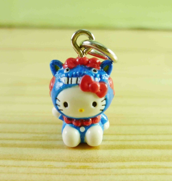 【震撼精品百貨】Hello Kitty 凱蒂貓~KITTY鎖圈-地域限定版吊飾-沖繩(藍)